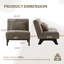 Chaise d'appoint rembourrée de 29,3 po de largeur avec coussin inclus (ensemble de 2)-535805834