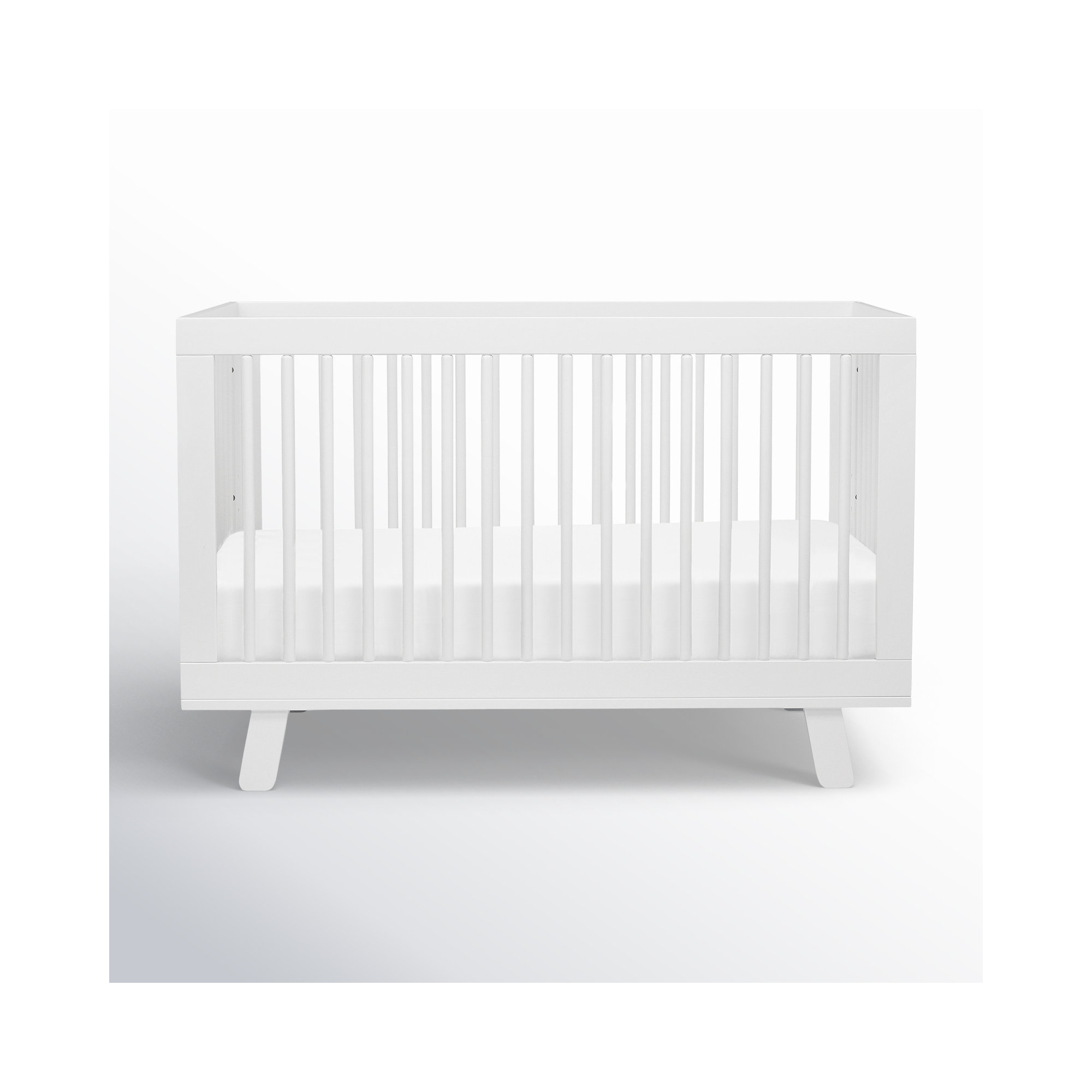 Hudson 3-in-1 Convertible Crib, White