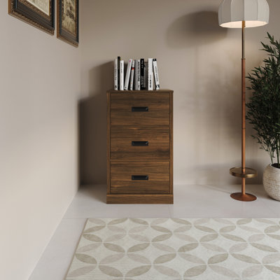 3 DRAWERS CABINET IN BROWN