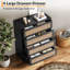 Commode à 4 tiroirs en rotin pour commode de chambre à coucher P 15,8 po x l 31,5 po x H 38,6 po-1249636992