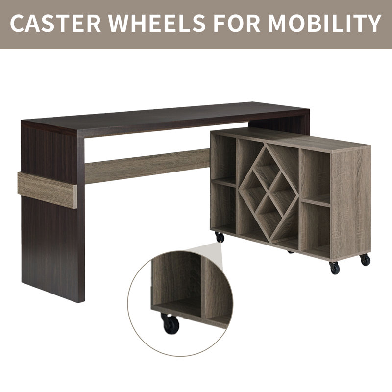 Messerly 2pc Home and Office Ebro Modular Writing Desk