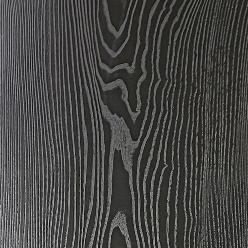 Ensemble de table de salle à manger en bois de frêne noir, H 29,53 po x L 62,99 po x l 27,56 po