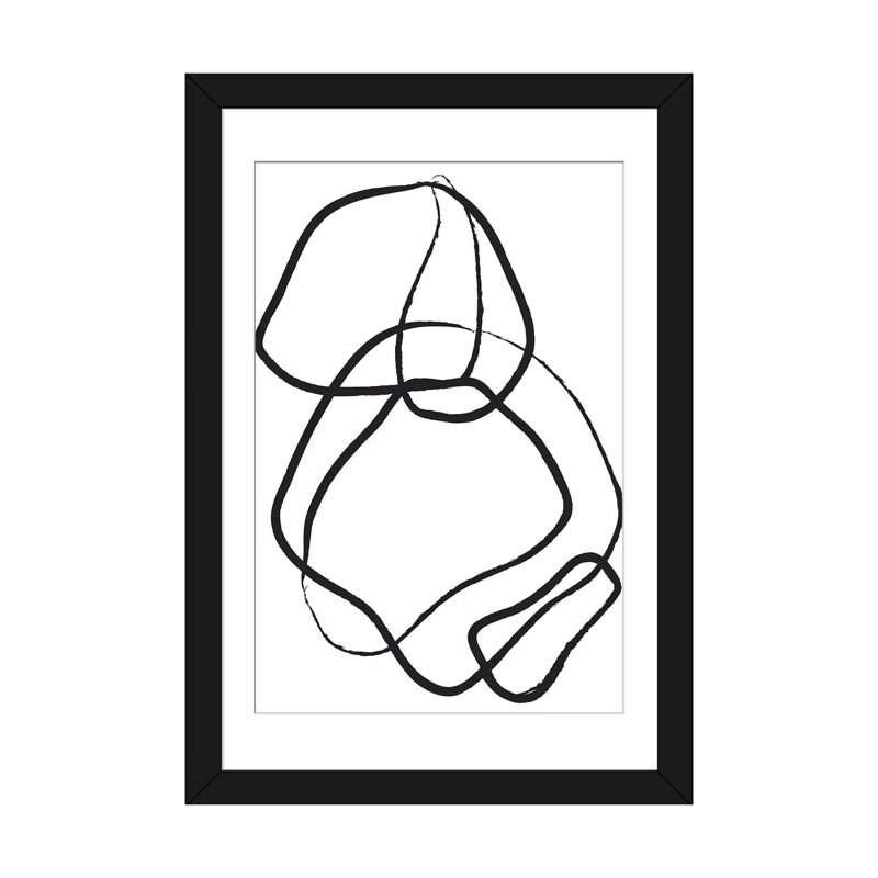 « doux 16 », impression sur toile, H 24 po x l 16 po x P 1 po, Papier d'art encadré noir, Blanc