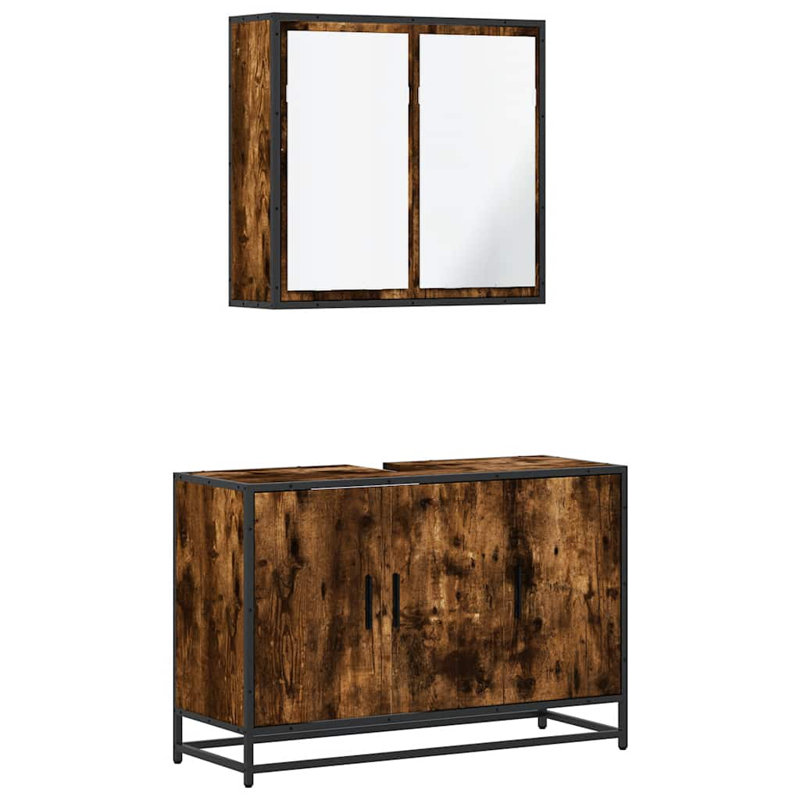 Aloysious Bathroom Furniture Suite, Dark Wood