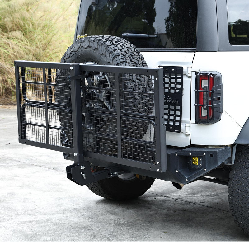 Panier de rangement pliable à attelage, 60 po - Support en acier durable pour VUS, camion et véhicule récréatif