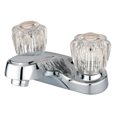 Kingston Brass Americana Two-Handle 2-Hole Deck Mount 4" Centerset Bathroom Faucet