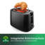 2 slices of 830W black toaster
