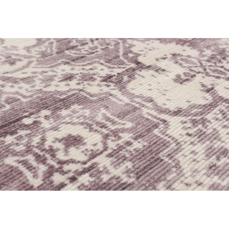 Tapis mauve tissé à la main Haeryst