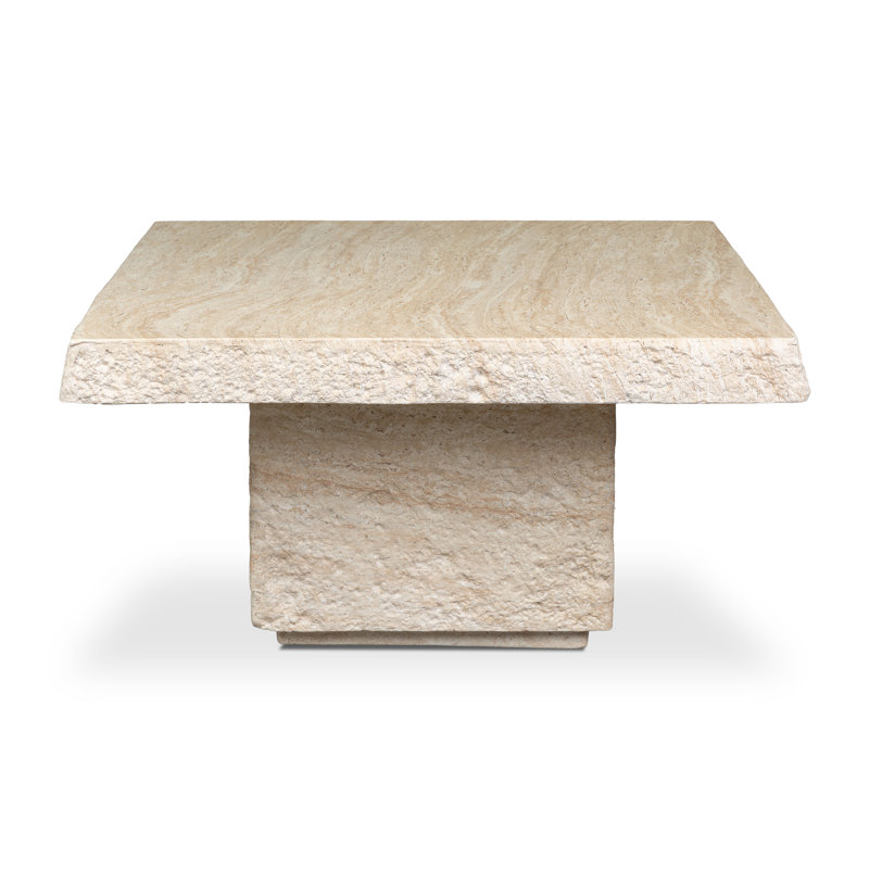 Table basse 35 po Stilo, Travertin