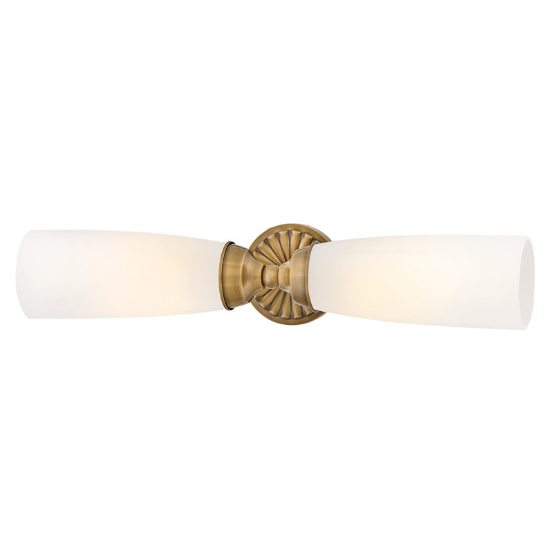 Hinkley Alexis Large Two Light Sconce, Heritage Brass