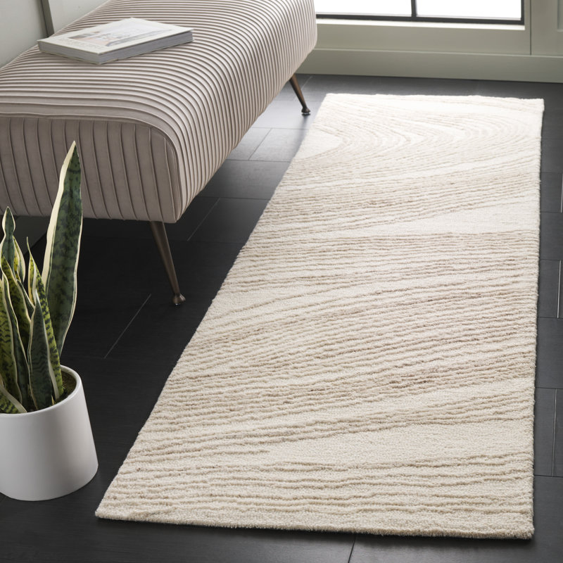 Tapis ivoire / beige Bradfield 551, Tapis de couloir 2 pi 3 po x 8 pi