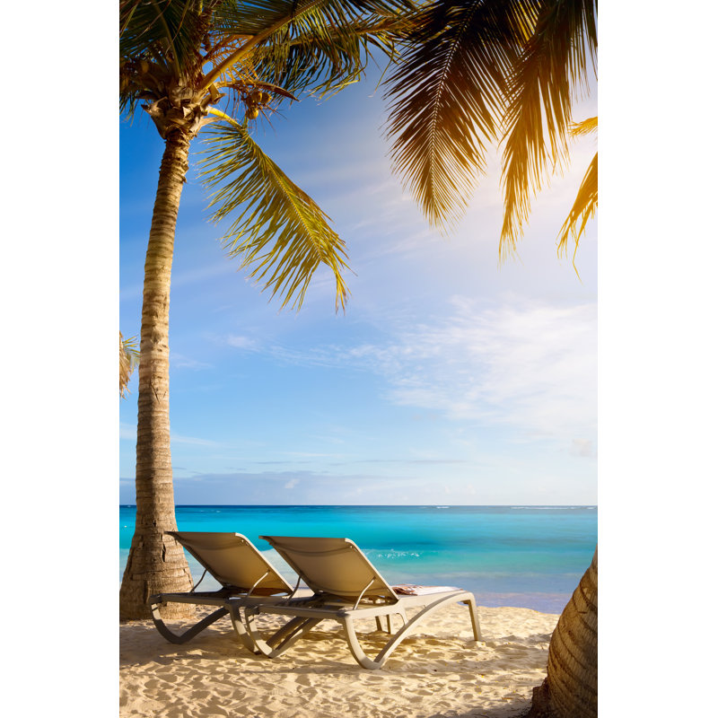 Deckchairs by Konstanttin - Wrapped Canvas Print, 30cm H x 20cm W