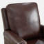 Fauteuil inclinable 32,7 po en cuir fleur classique et confortable avec garniture cloutée-71339413