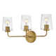 Verbena 3 Light Transparent Dimmable Vanity Light