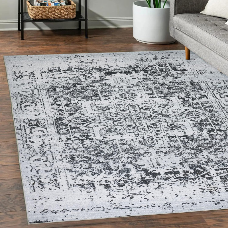 Tapis Jasin avec envers antidérapant, Rectangle 4 pi x 6 pi