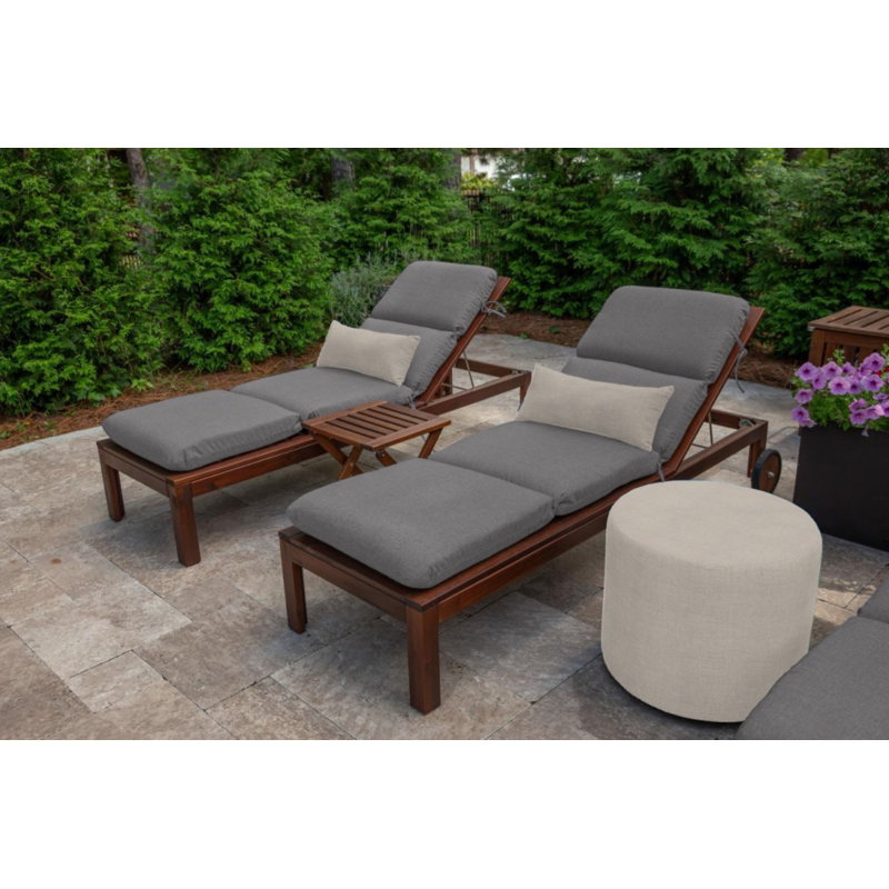 Cherelle Outdoor Rectangular Pillow Cover & Insert, Cast Silver Sunbrella®