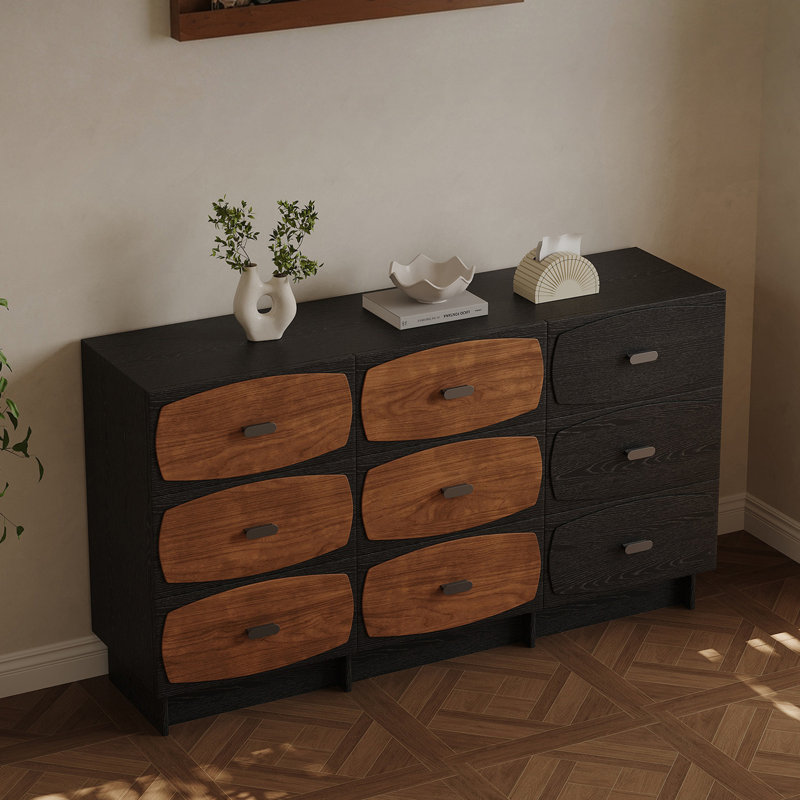Buffet rétro de style chinois minimaliste
