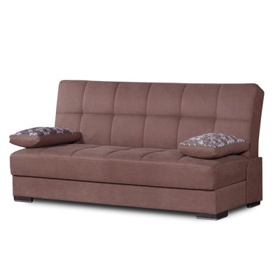 Geidy Twin 74'' Upholstered Convertible Sofa