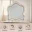 Miroir blanc perle