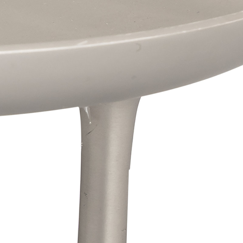 Assiette Kiser - petit nickel, H 4 po x l 9,5 po x P 9,5 po, Nickel brossé