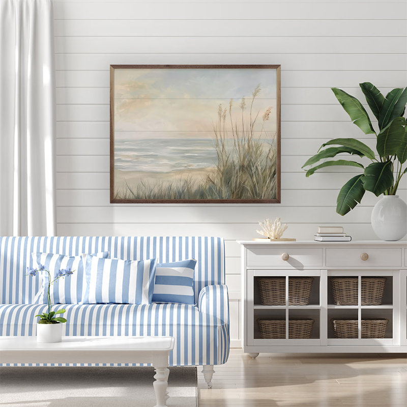 Scenic Beach By Petals Prints Design, H 16 po x l 20 po