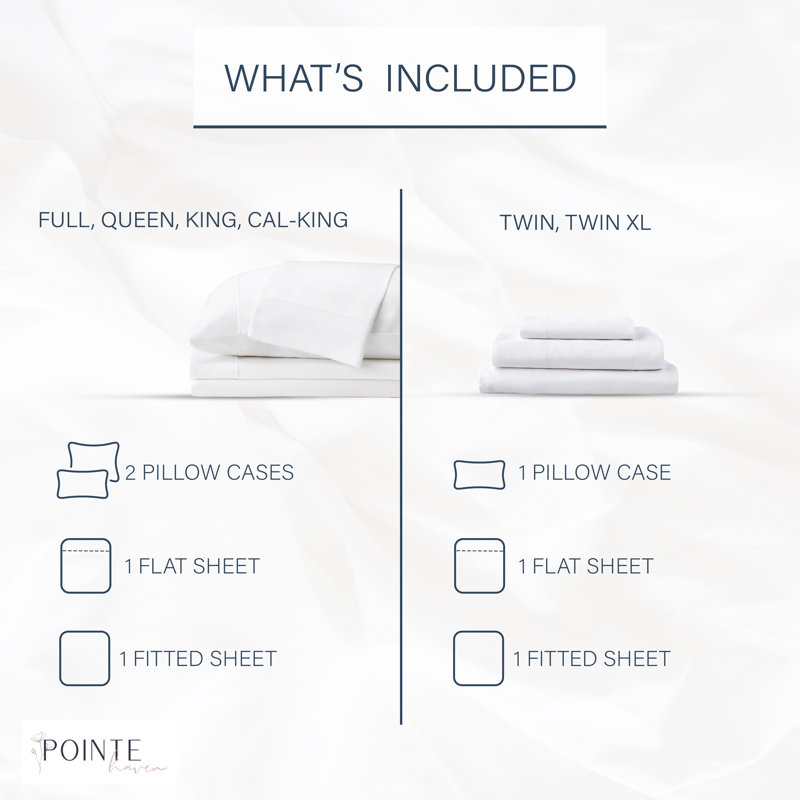 100% Cotton Sheet Set, Twin Sheet Set with 1 Pillowcase, Gray