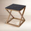 Braylon Marble & Wood End Table-585871977