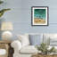 Three Kayaks in Turquoise Waves, reproduction encadrée sous verre, conception de Brook Page-685523888-685523903