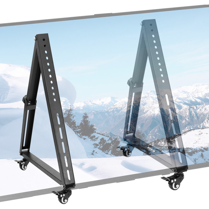 Support de plancher Vivo noir pouvant supporter jusqu'à 110 lb