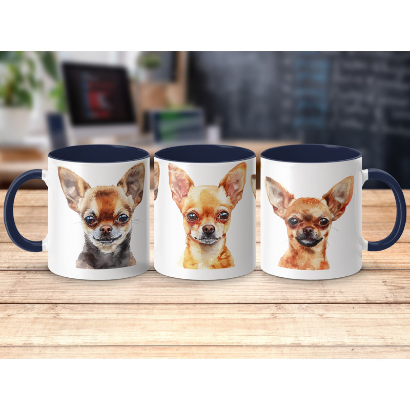 Ceramic Coffee Mug, 2, Navy