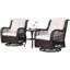 Chaise berçante pivotante avec coussins Shawen-764666981