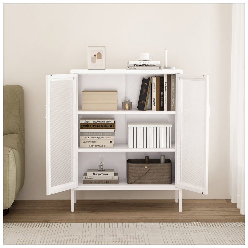 Armoire décorative blanche, Blanc