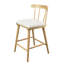 Ensemble de 2 tabourets de comptoir rembourrés en bois Olivia-866081451