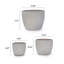Ensemble de 3 pots de fleurs en céramique, jardinière moderne pour patio, jardin-268670054