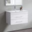 Meuble-lavabo mural 32 po avec deux tiroirs, système de fermeture en douceur, lavabo en céramique blanche-119015972-119015975-119015973