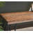 Wood Dining Bench, Rustic Dark Pine Finish