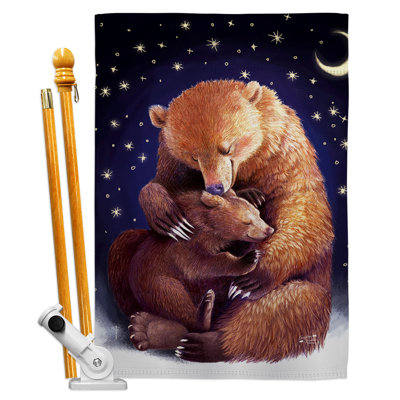 Ensemble de 2 drapeaux en polyester 28 po x 40 po