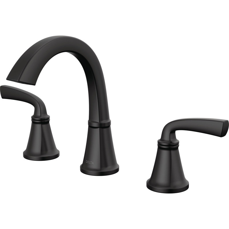 Robinet de salle de bain à deux poignées Geist ™, Noir