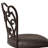 Margie Swivel Counter or Bar Height Armless Upholstered Bar Stool with Footrest in Metal-22070094-22070096-48137996