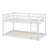 Floor Bunk Bed With Ladder ,Upper And Bottom Bed Platforms Crafted With Strengthened Slats-1570898775