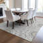 Tapis intérieur / extérieur en polyester tissé à la machine Kawtar gris / blanc-1331033183