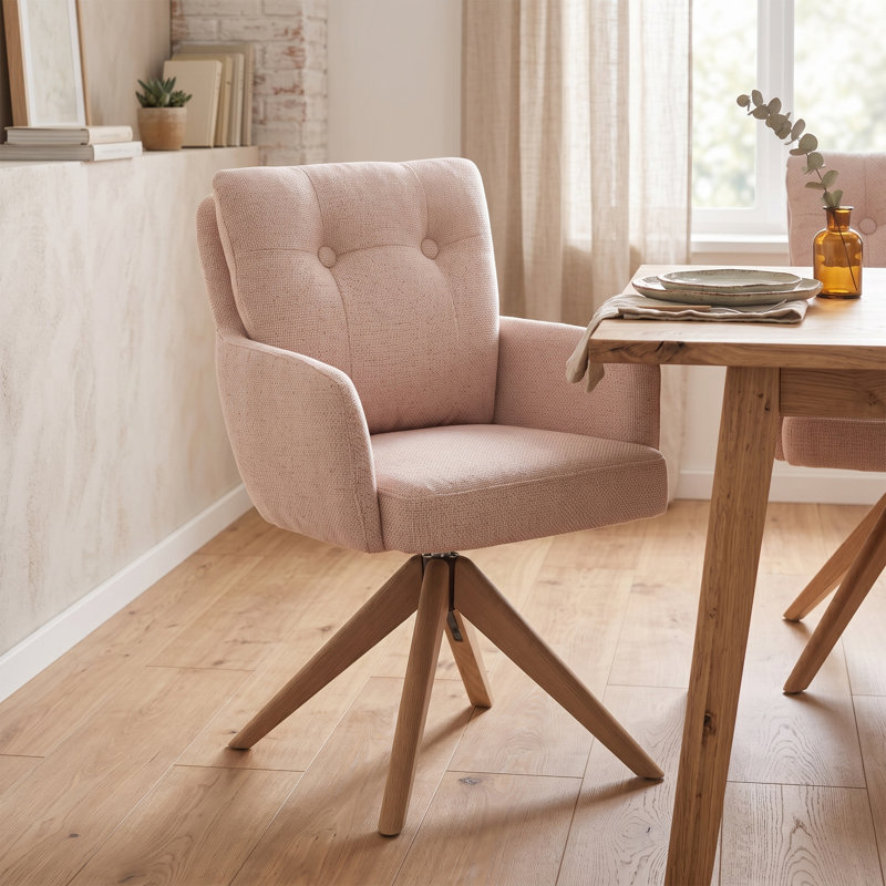 Rillie 70cm H Polyester Blend Upholstered Upholstered Back Armchair, Beige