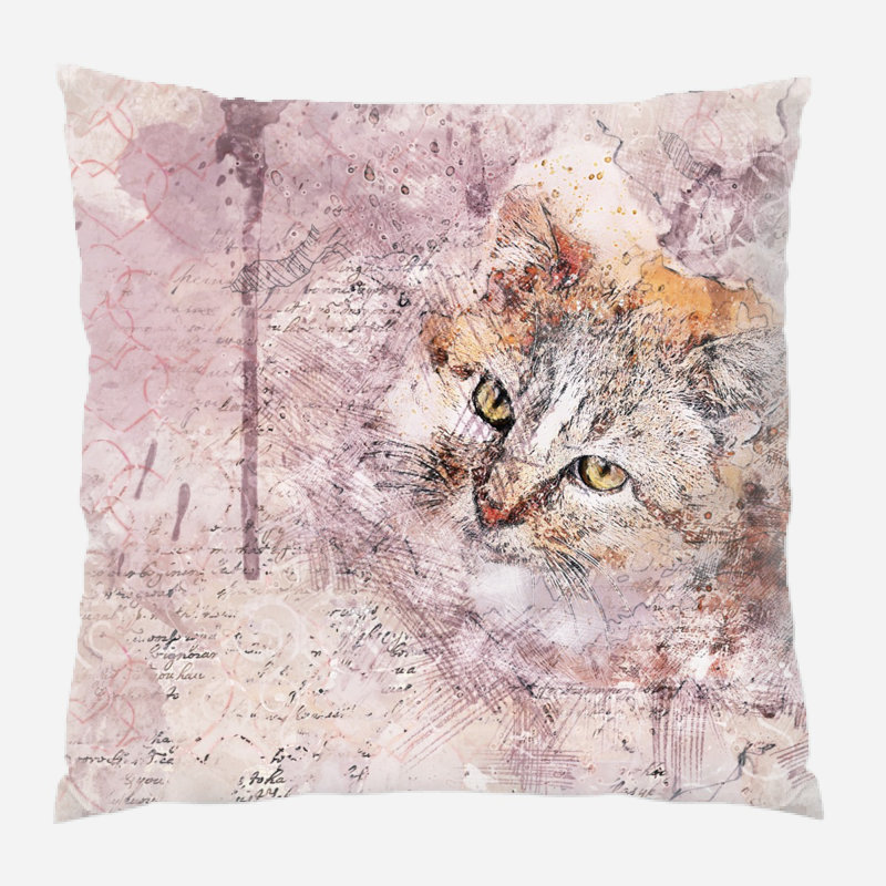 Coussin Cat, Microsuède, Intérieur