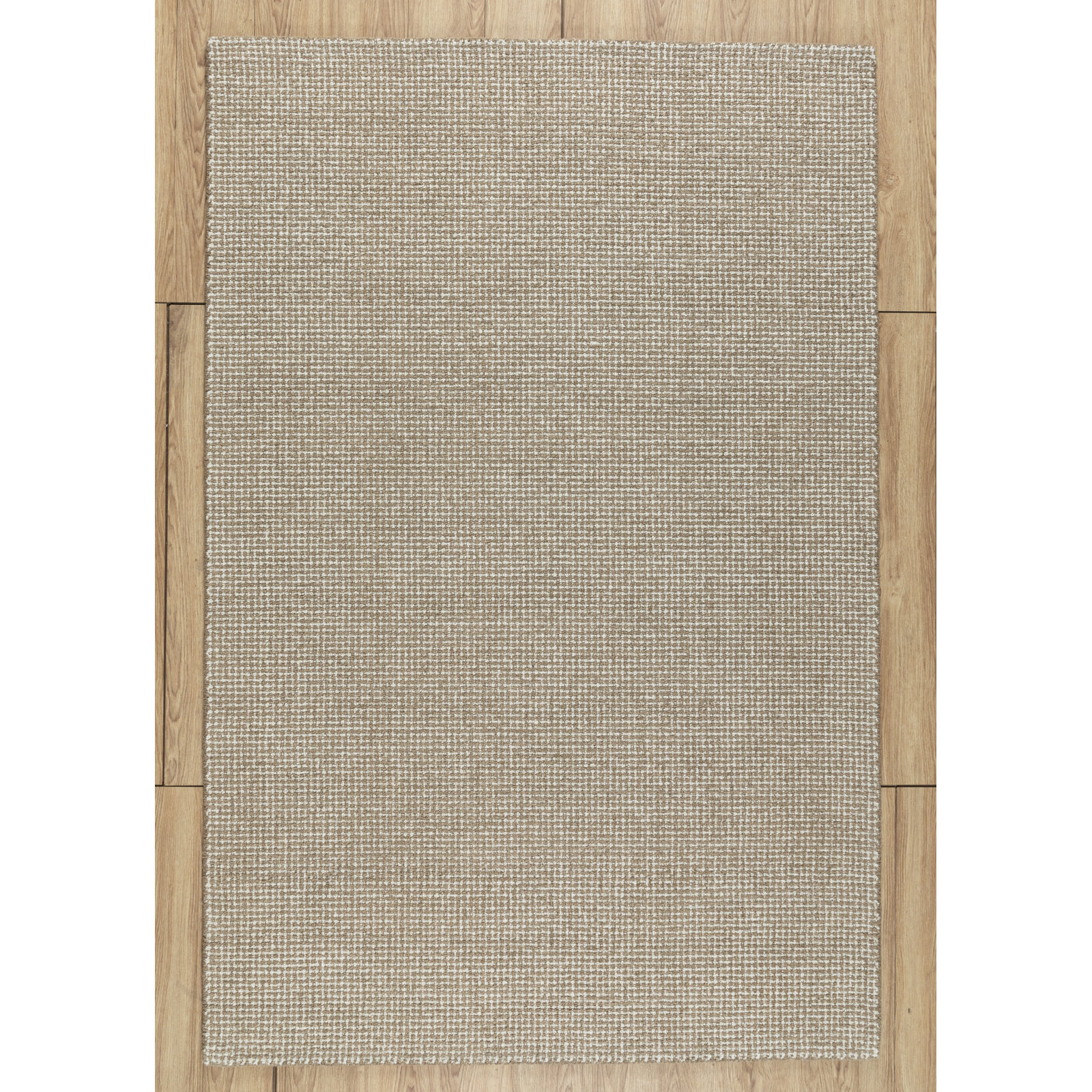 Hand Tufted Wool Rug, Brown, Rectangle 5'6" x 8'6"
