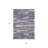 3' X 5' Purple And Lavender Abstract Washable Indoor Outdoor Area Rug