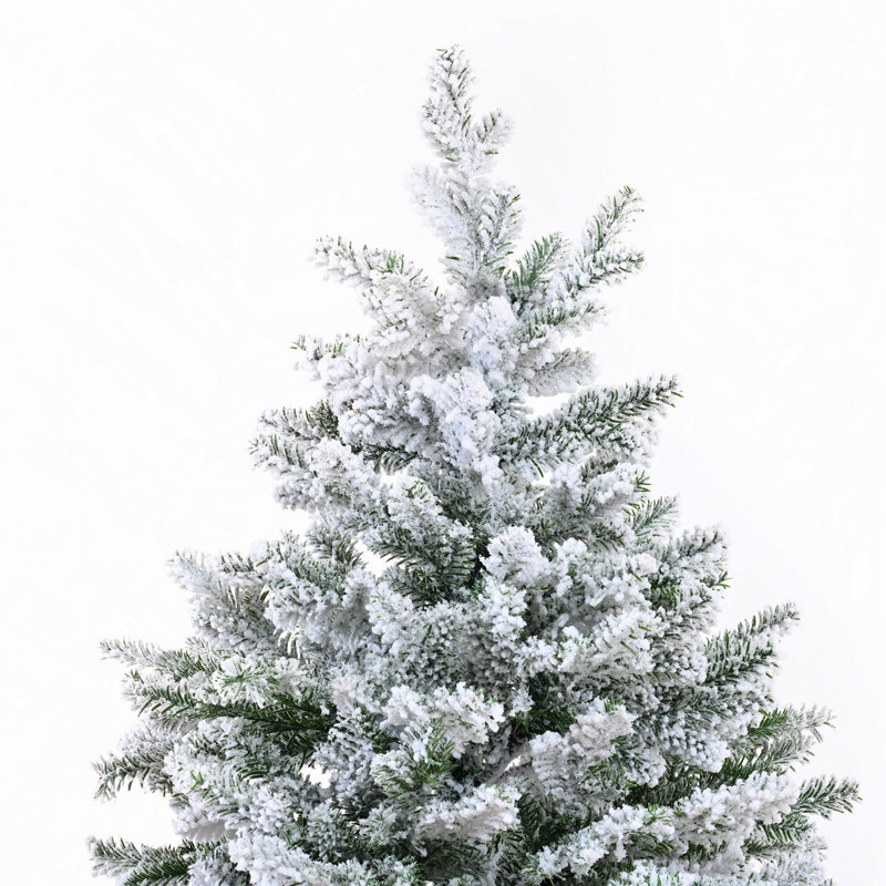 Noël artificiel à charnière enneigé 7 pi