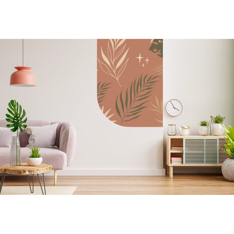 Adhésif décoratif arche pour le salon, fond télé, autocollant mural, décoration murale Boho, autocollant arche, chambre à coucher, décalcomanie murale Hedboard 159LU