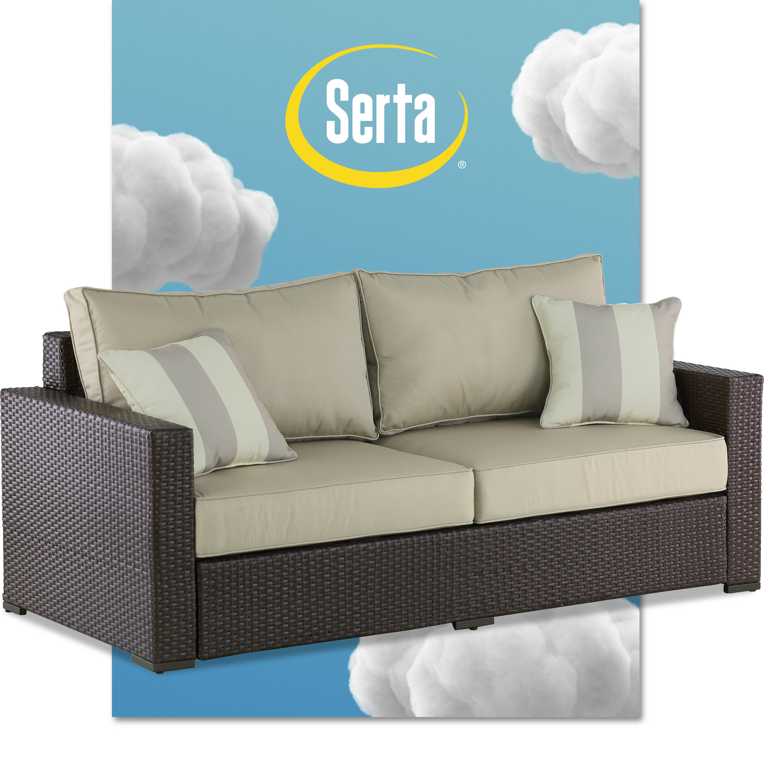 Laguna wicker sectional discount set