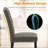 Tufted Upholstered Solid Back Dining Chair-391104228-391104235