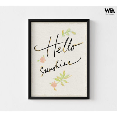 Good Morning Sign Decor, Modern Hello Floral Poster, Kids Classroom Wall Art, Daycare Entryway Print, Sunshine Gift Art Print